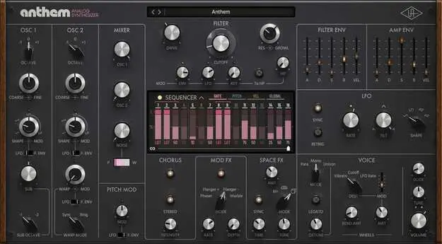 Universal Audio Anthem Analog Synthesizer